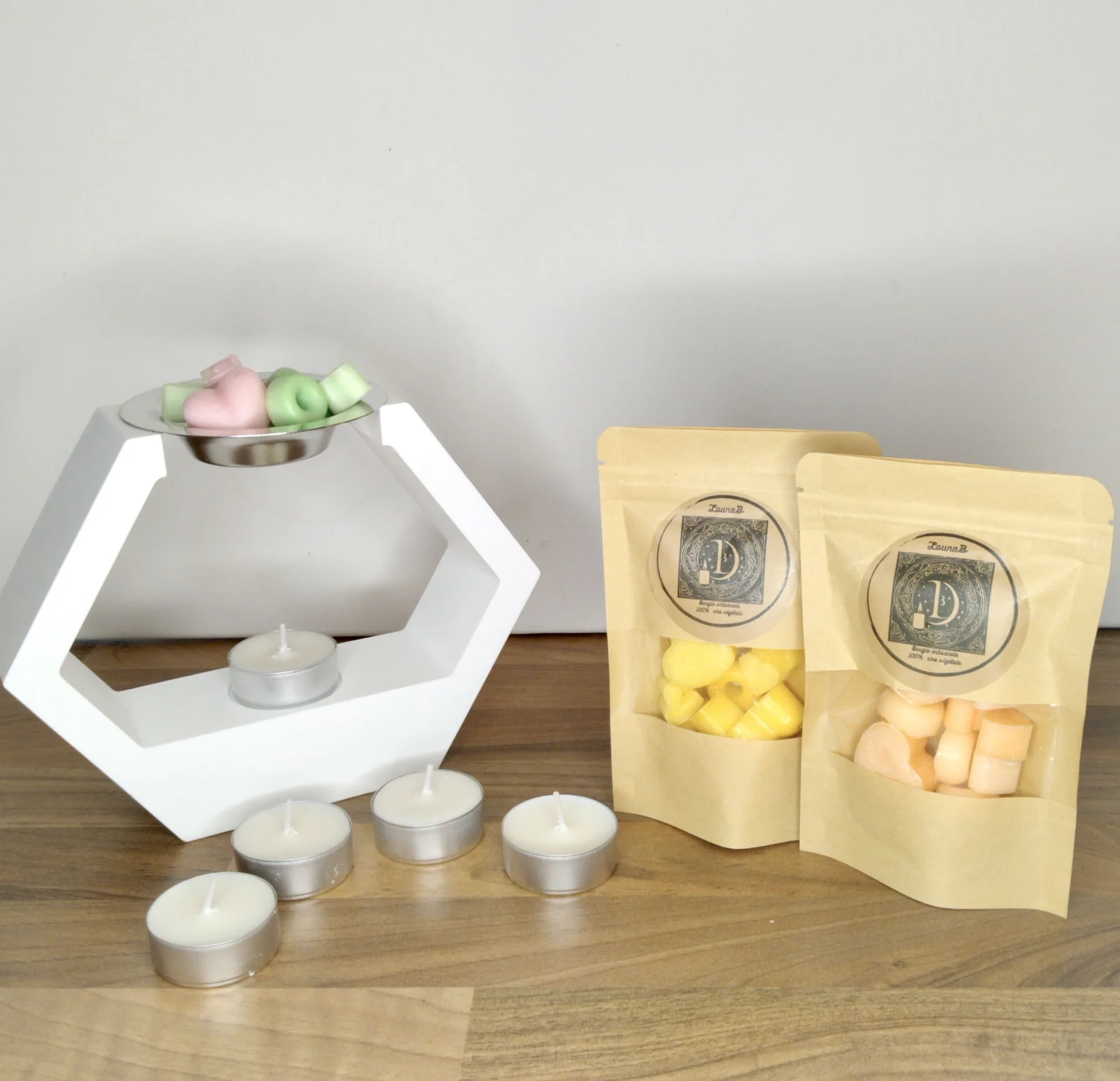 Offre 1 Diffuseur + 2 Sachets de fondant + 5 Chauffe-plats