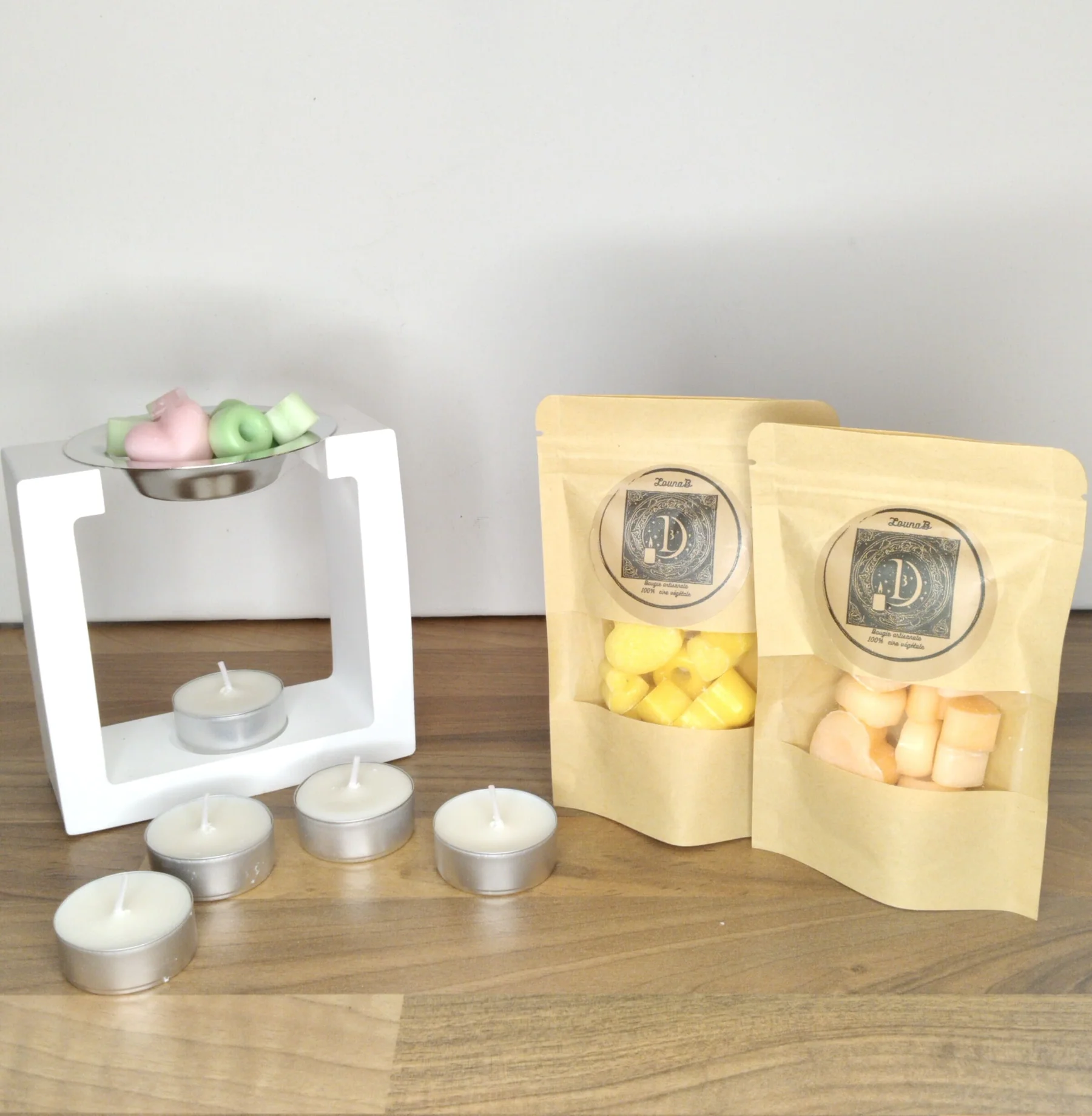 Offre 1 Diffuseur + 2 Sachets de fondant + 5 Chauffe-plats